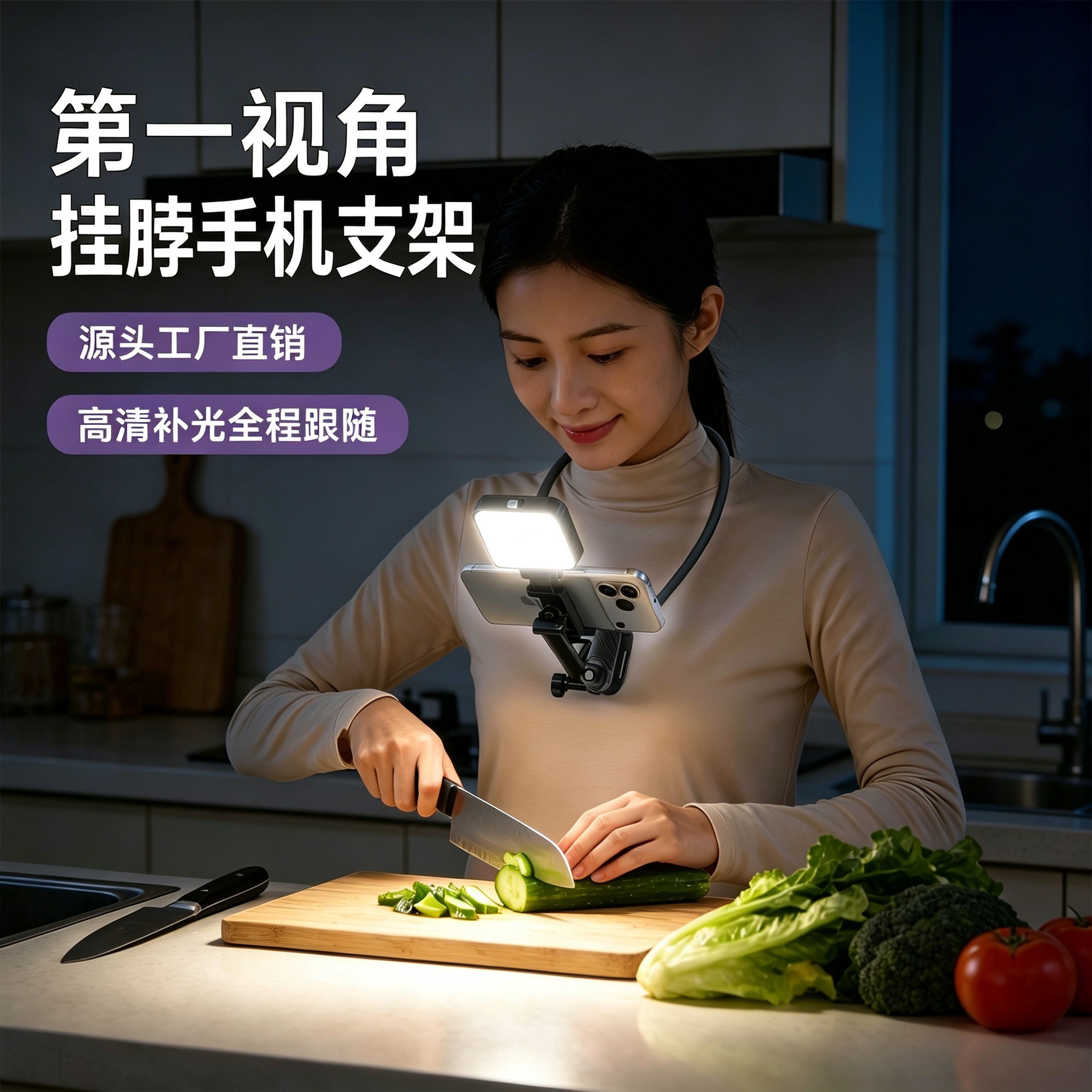  SCS-A001    挂脖支架（夹子款）
